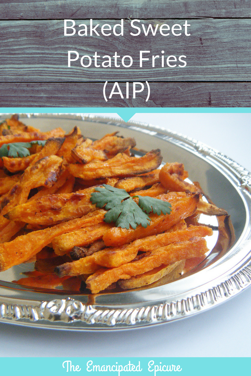 Baked Sweet Potato Fries. AIP recipe. Paleo Autoimmune Protocol. 