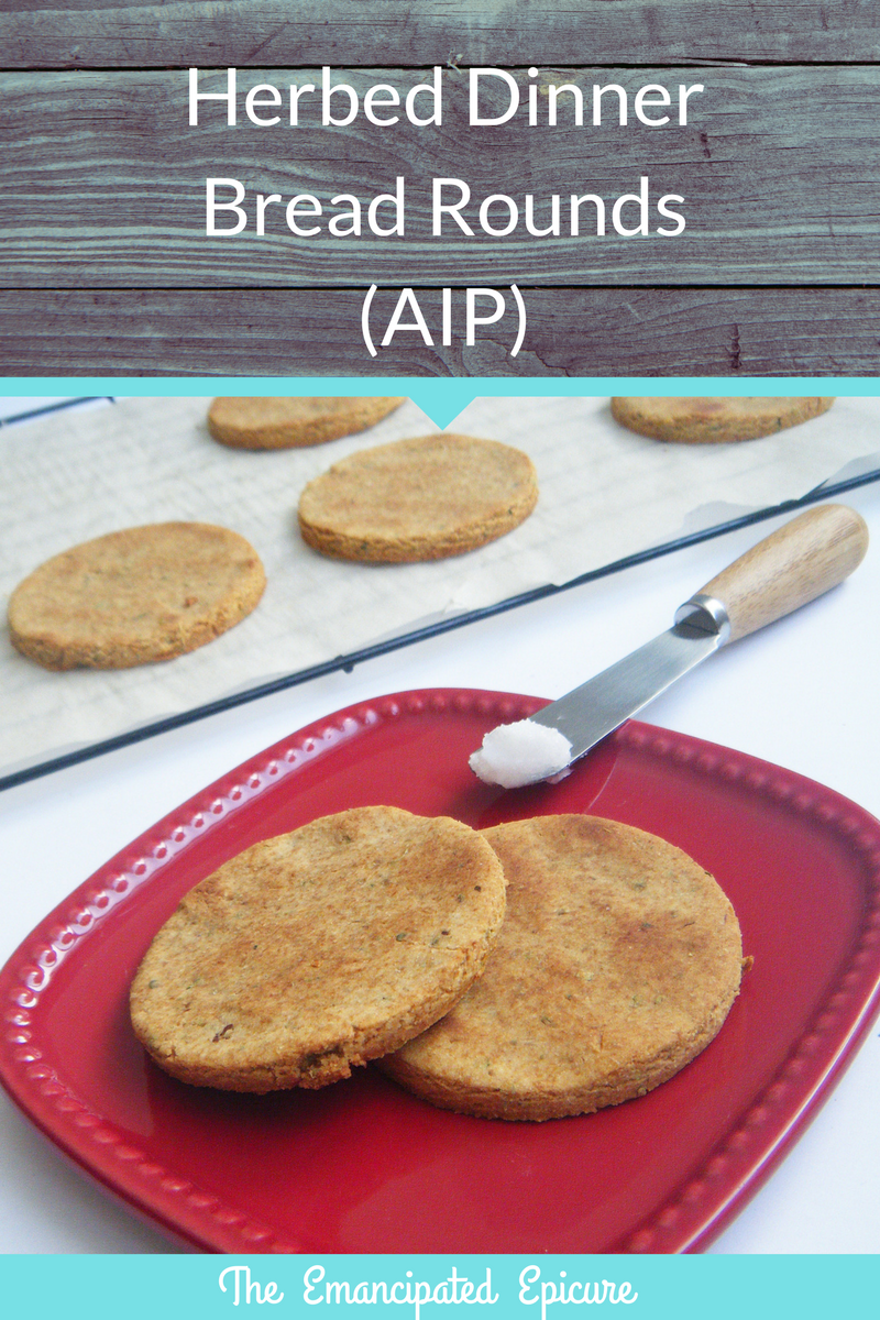 Herbed Dinner Bread Rounds. AIP recipe. Paleo Autoimmune Protocol. 