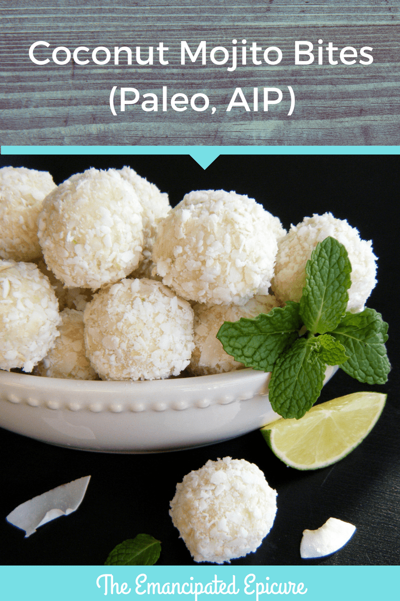 Coconut Mojito Bites (Paleo AIP Recipe)